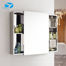 Large storage waterproof sliding door bathroom vanity mirror cabinet